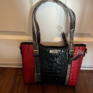 Never used cute red and black handbag